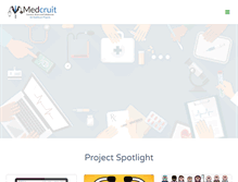 Tablet Screenshot of medcruit.com